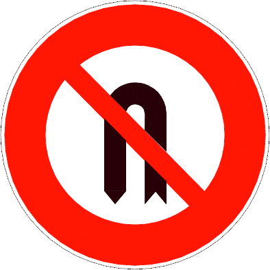 NO U TURN